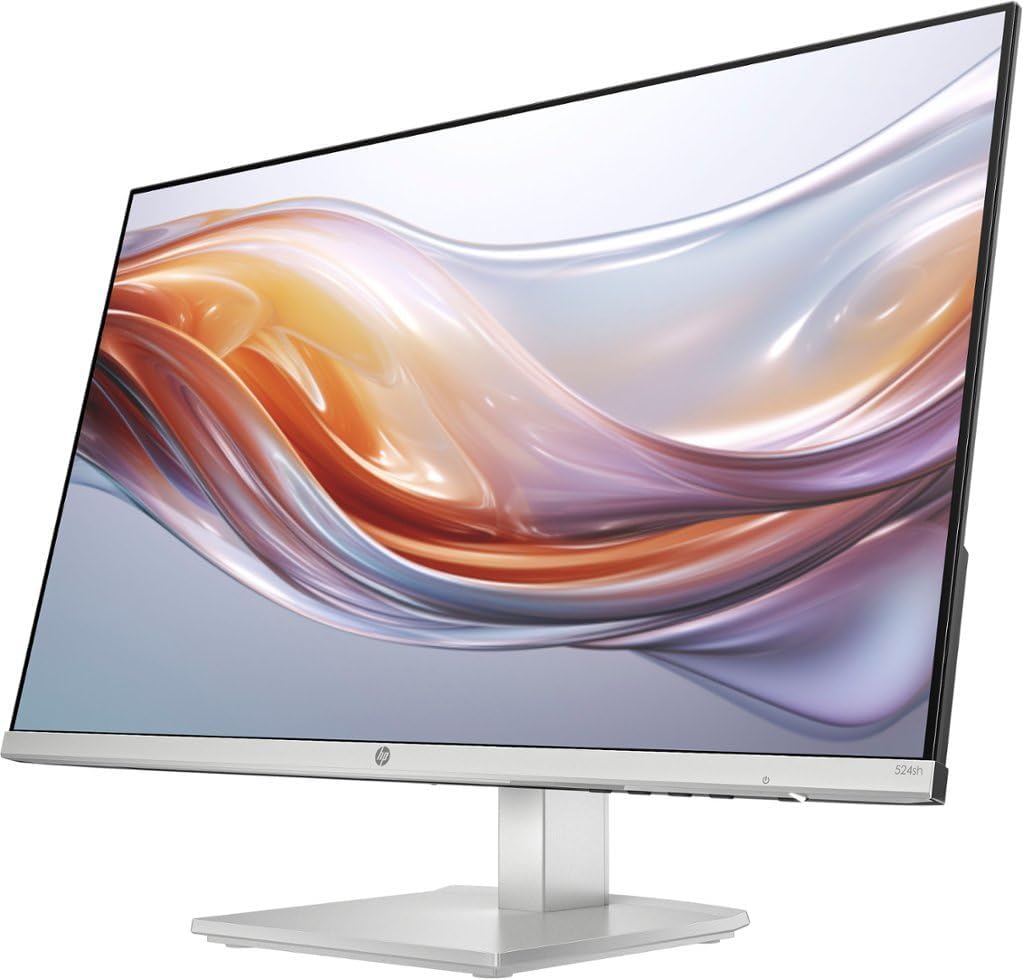 Hp Series 5 524Sh Monitor 94C19Aa#Aba Bundle With Docztorm Dock, 24'' Fhd Ips (1920X1080) Display, 1X Hdmi, 1X Vga, Flicker-Free